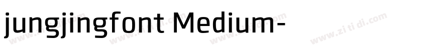 jungjingfont Medium字体转换